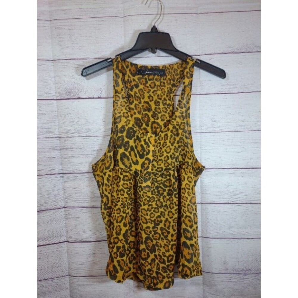Patterson J. Kincaid Originals Leopard Print Tank, Size M